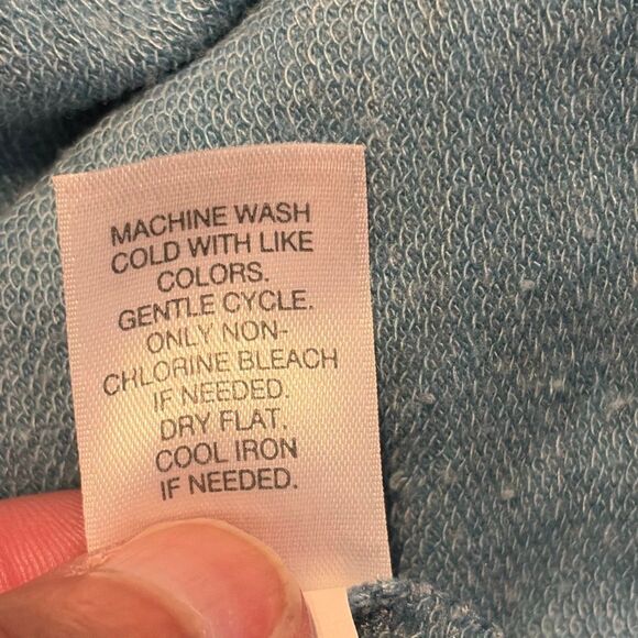 J. Jill Pure Luxe Tencel Blue Funnel Neck Tunic Top Large - Picture 8 of 8